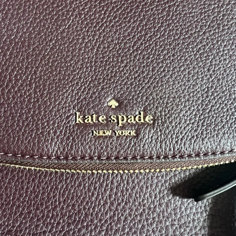 Kate Spade large run around maroon crossbody/convertible shoulder bag - Picture 11 of 11